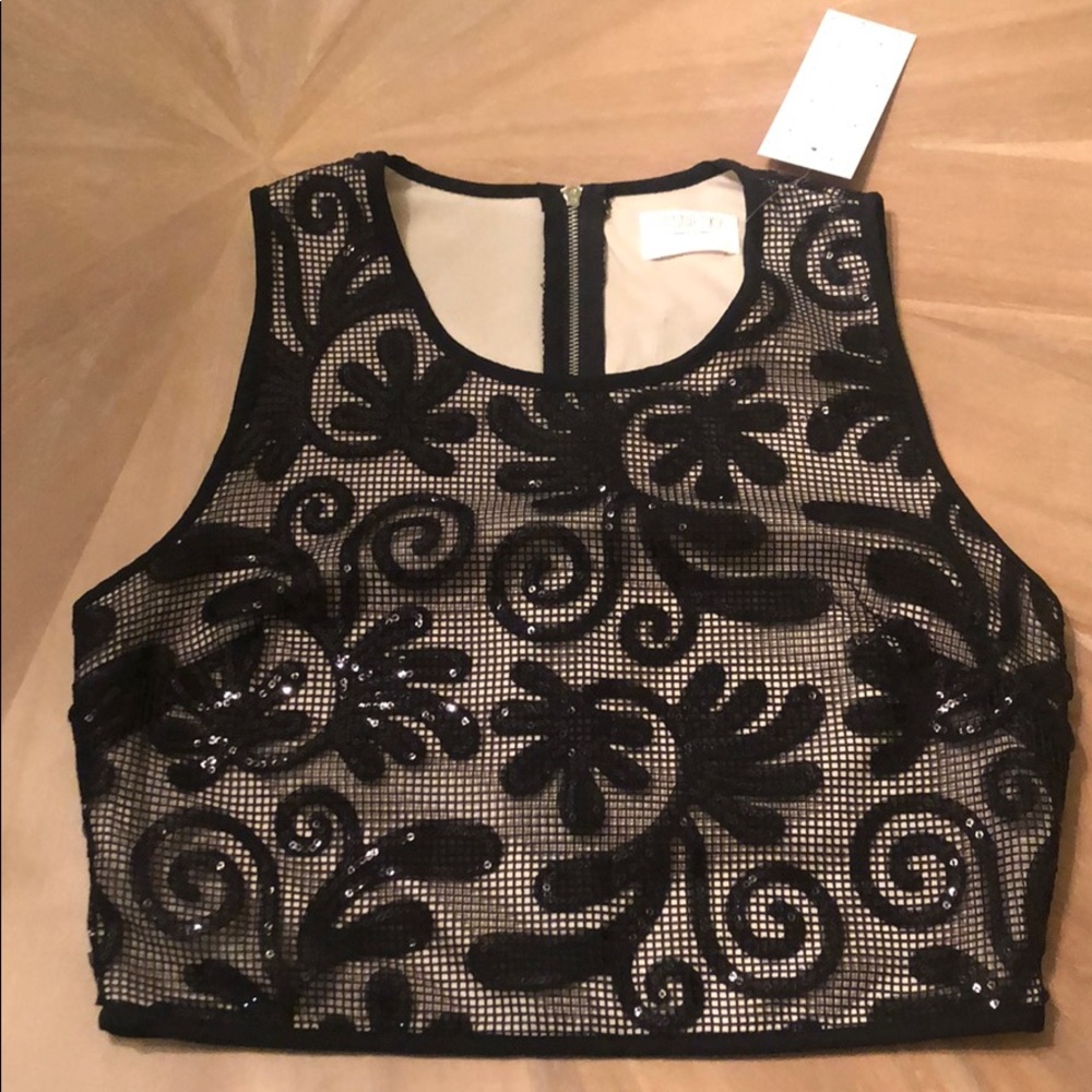 Sequin Crop Top